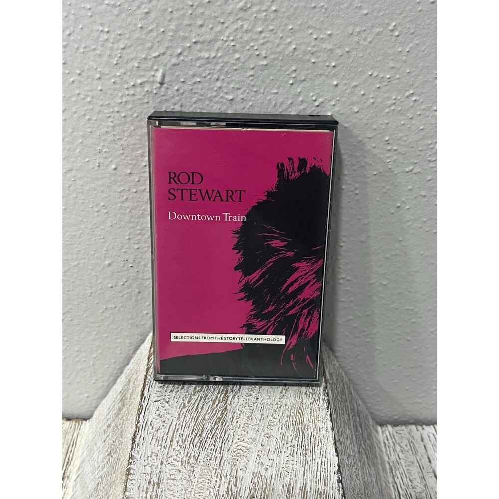 Rod Stewart Unplugged Cassette Tape with Downtown Train Storyteller Case Jcard